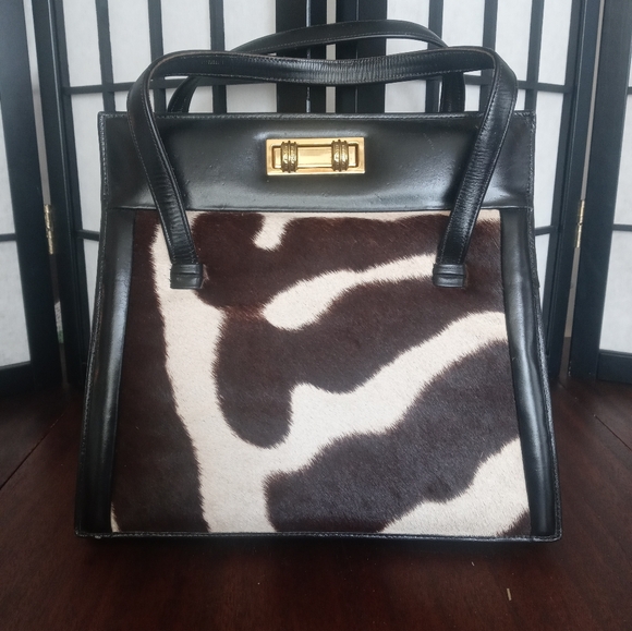 Vintage Zebra Skin Leather Purse And Wallet Set! Amazing Condition! - Picture 2 of 12